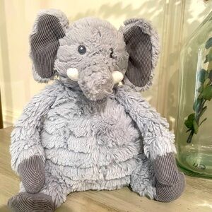 First Impressions Baby Lovey 8” Plush Gray Elephant